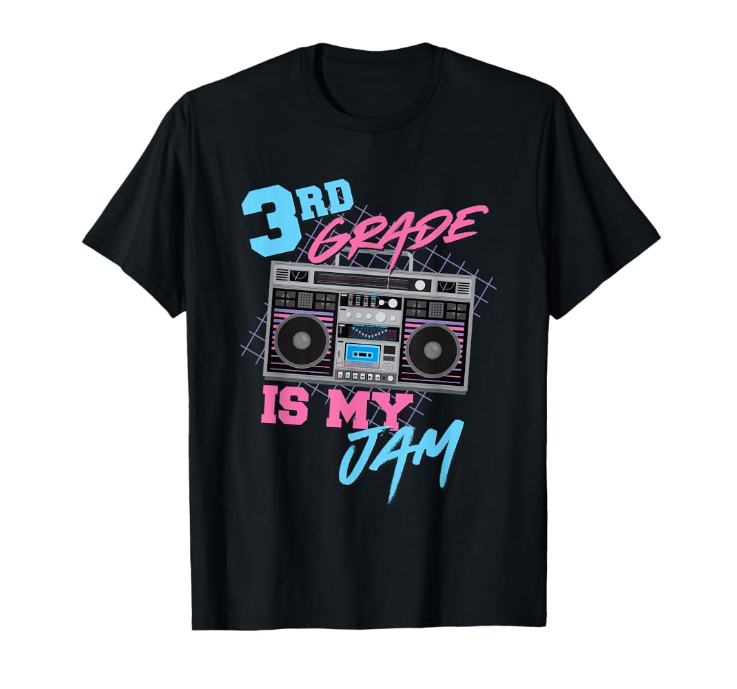 Amazon.com: 3rd Grade Is My Jam - Vintage 80s Boombox